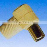 9.5mm Right Angle TV Plug White Color ABS Material Rohs Comliant