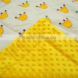 23% Off Crib Used Customized Cheap Crown Print Yellow Cotton Infant Quilt thumbnail-2