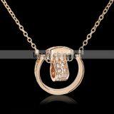 Fashion Jewelry 2015 18k Gold Plated Made With Austrian Crystal Alloy Rhinestone Heart Pendent Chain Necklace thumbnail-6