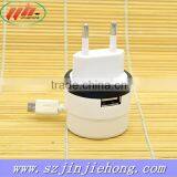Chemical Resistance ABS 5V 2A Reasonable Price Single Usb Port Travel Charger Cable EU Plug thumbnail-5