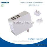 Exchangeable Usb Wall Plug Rapid Travel Charger Dual Port 5v 5a Smartphone Charger Hotsale for Galaxy s5 thumbnail-3