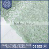 2016 Nigerian Style Dress Bridal Lace Mint Green Flower Texture Stones Lace 100 Polyester African Guipure Lace thumbnail-2
