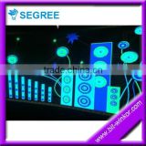 luminous voice activated el panel car light car equalizer stickers electroluminescent car sticke for Party