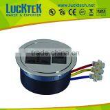 Universal Power Desk Cable Grommet With RJ45 Network Jack thumbnail-1