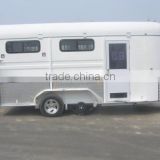 Shandong Standard 3 horse angle load deluxe L500 float trailer