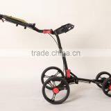 2016 Brand New Fold Light Weight 4Wheels Push Pull Golf Trolley Manual Golf Cart thumbnail-2