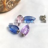 Mini beautiful colorful crystal mobile phone chain pendant with screw cap