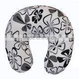 Hot selling flower pattern neck polyester pillow