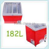 Small 182L 282L Supermarket Commercial Ice Cream Chest Showcase Freezer Display Freezer thumbnail-1