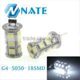 2014 Whole Sale Interior Lamp g4 5050smd 18SMD High Power High Quality Car Led
