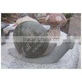 Hand-carved Stone Snail Sculpture