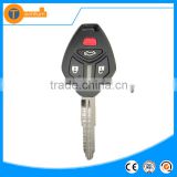 car key remote key shell blank fob case with 3+1 button for mitsubishi outlander 1200 galant i triton