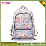 cute stylish college cartoon dog pattern pc backpack