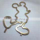Mickey Mouse Logo in Gold Plating , Factory Direct Die Casting Mickey Design Metal Logo Cartoon Sign thumbnail-1