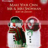 2016 New Products Knit or Crochet Snowman DIY Craft Kit