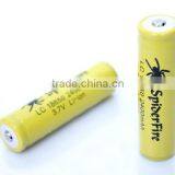 SpiderFire LC 18650 2400 MAh 3.7V Rechargeable Protected Battery thumbnail-1