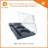 Empty 3 Pan Black Makeup Eyeshadow Cosmetic Packaging