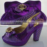 Hot Sale African Women's Shoes Design Ladies Handbag With Ladies Shoes of Set 4 Different Colors