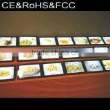 Restaurant Wall Mounted Light Menu Holder A3 A4 Acrylic Led Backlit Menu Board thumbnail-4