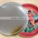 Funny Decorative Food Metal Tin Round Serving Tray thumbnail-1