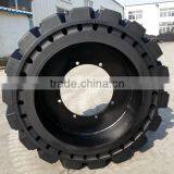 16 Inch 10-16.5 12-16.5 Solid Rubber Bobcat Skidsteer Wheel Loader Tire thumbnail-4