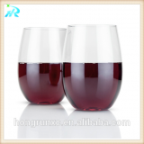 FDA Certification and Eco-Friendly Feature Plastic Drinkware Type Stemless Wine Glass thumbnail-2