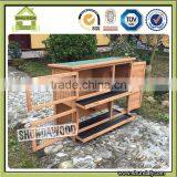 SDR020 Commercial Unique Wooden Double Rabbit Cages With Tray and Hay Rack thumbnail-6