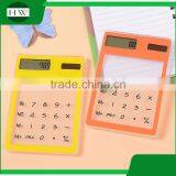 Promotion Clear Eco Portable Plastic Mini Ultrathin Square Pocket Solar Scientific Touch Screen Counter Calculator thumbnail-3