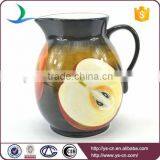 Differnt Fruit Design Decal Ceramic Water Pot Wholesale thumbnail-2