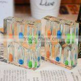Acrylic Glass Sand Clock Crystal 1min 3 Min 5min Hourglass thumbnail-1