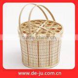 Natural Bamboo Halloween Pumpkin Basket thumbnail-1