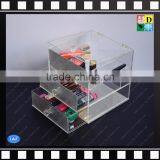 Modern Acrylic Makeup Organizer Plexiglass Drawer Cosmetic Display With Lip thumbnail-1