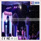 Amazing decoration flexible curtain wedding led star cloth stage light
