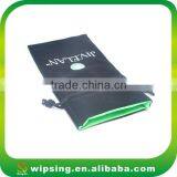 Logo Printed Velvet Bag Silk Drawstring Satin Lined Velvet Pouch thumbnail-3