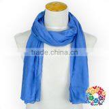 Baby Girls Solid Color Knitted Scarf Cheap Fashion Winter Chiffon Scarf thumbnail-1