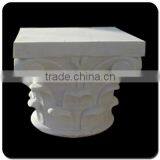 Hand Carved Natural Stone Pillar Corinthian Marble Column Cap thumbnail-2