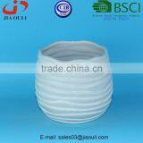 BSCI Audit Factory Decorative Colourful Ceramic Wavy Surface Design Planter, Glazed Ceramic Flower Pot thumbnail-5