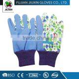 Drill Cotton and PU Leather Garden Gloves thumbnail-6