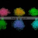 300pcs Rubber Bands/ Silicone Loom Rubber Band Loom Opp Bag Package 12-colors Candy Loom Refill Rubber Bands D2m thumbnail-4