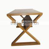 Cross Leg Wood Dinning Table thumbnail-4