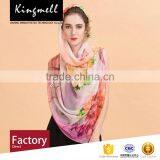 Custom Chinese supplier' digital printing silk georgette hijab scarf women scarf