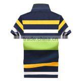 Hot Summer New Cheap Price Wholesale Striped Sport for Men's Uniform Polo Shirt thumbnail-2