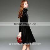 Hot Selling Hig-end Black Long Dress for Ladies2016 thumbnail-4