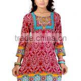 Canvas Crepe Printed Styles Kurtis/jeans Kurti Tops thumbnail-4