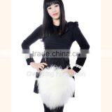 CX-H-09 Fashion Genuine Mongolian Lamb Fur Cheap Handbags From China thumbnail-1