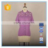 Ladies Lace Elegant Formal Shirt for Short Sleeves thumbnail-1