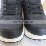 Good Supplier PU Outsole Black Upper Women Shoes With White Sole thumbnail-3