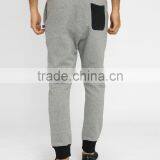 95% Cotton 5% Spandex Two Tones Loose Joggers thumbnail-3