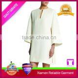 Fashion Clothes Collarless 3/4 Sleeve Open Women Loose Body Night Dress thumbnail-1