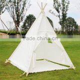 ShiJ Tipi Cotton Canvas Kids Play Tent House thumbnail-2